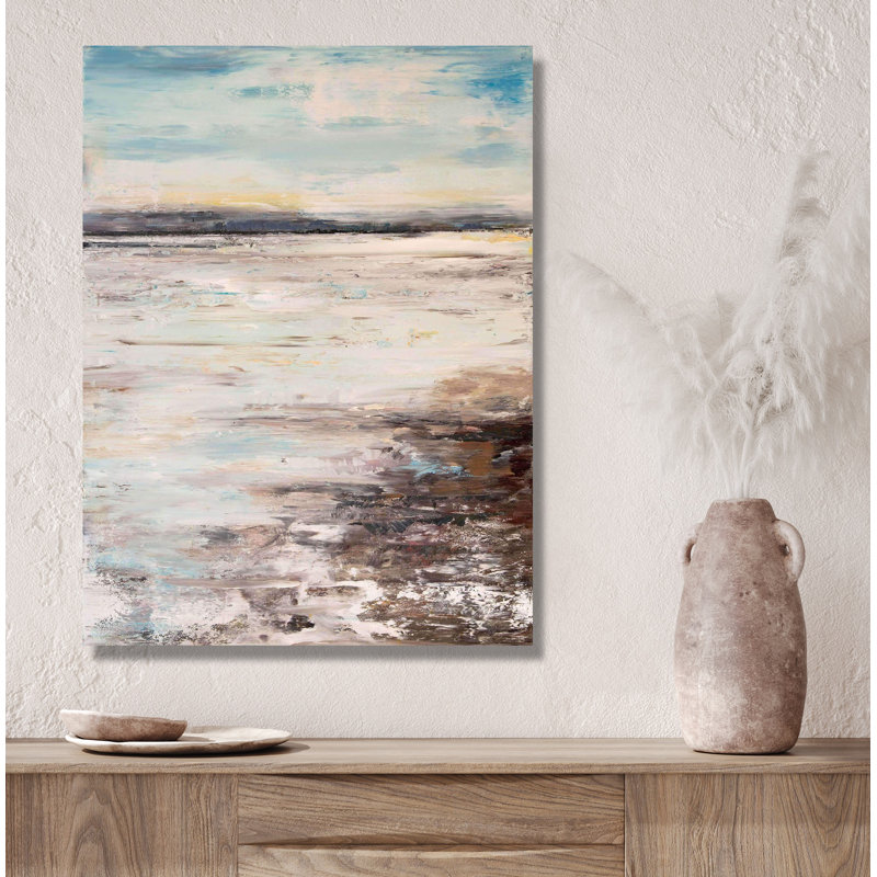 Sandbar - Artist Enhanced Canvas Print, Black Framed Canvas, 60" H x 40" W x 1.75" D