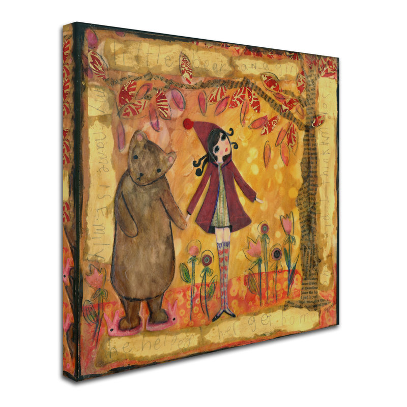 Berkley «Big Eyed Girl He Aided Her Get Back Home», reproduction sur toile tendue, H 14 po x l 14 po x P 2 po