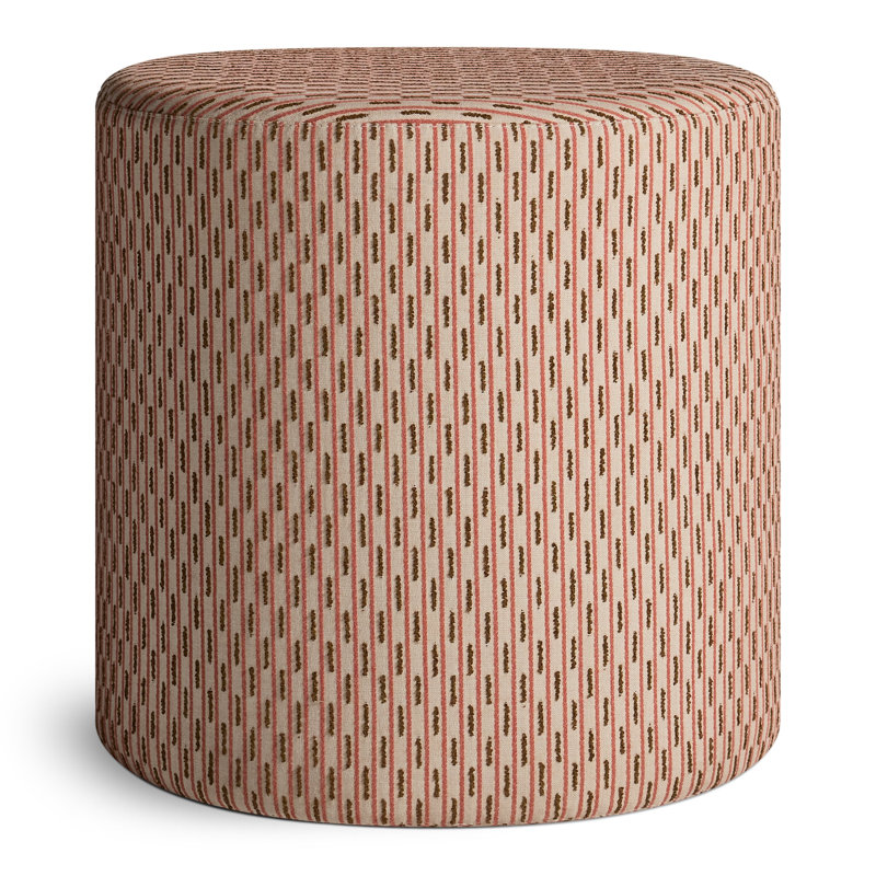 Bumper Small Ottoman, Sunbrella Clay