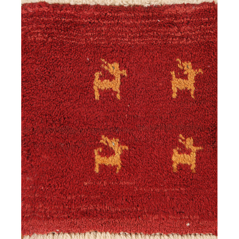 Tapis rouge tribal Gabbeh