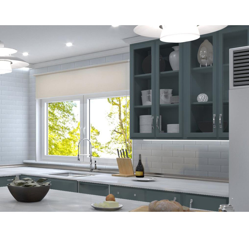 Vision 3" x 12" Beveled Glass Subway Wall Tile, Swain