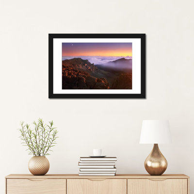 " Sunrise And Crescent Moon Overlooking Haleakala Crater, Maui, Hawaii " by Tim Fitzharris