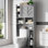 Emefu Freestanding Manufactured Wood Over-The-Toilet Cabinet