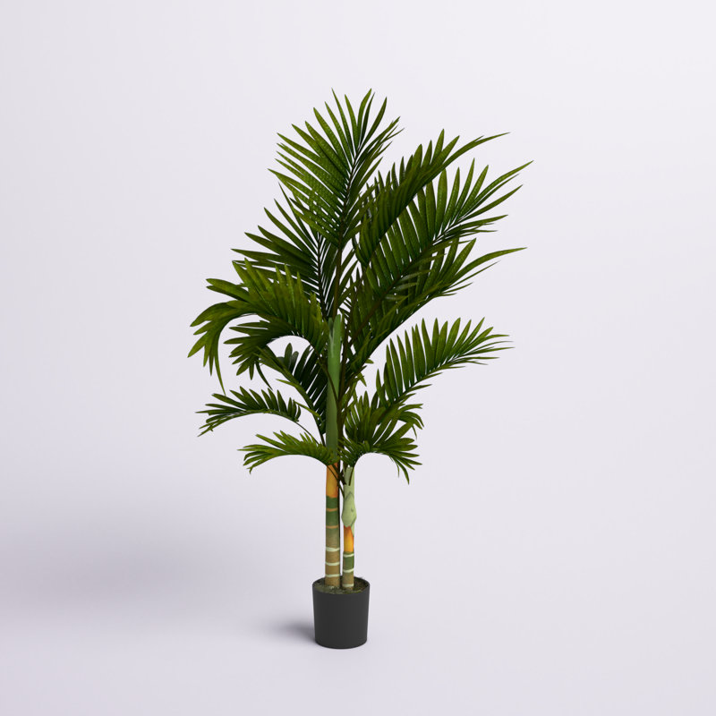 Palmier artificiel dans un pot, H 60 po x l 24 po x P 24 po