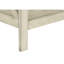 Table de chevet 2 tiroirs en placage blanc antique avec tiroir et rangement pour chambre à coucher