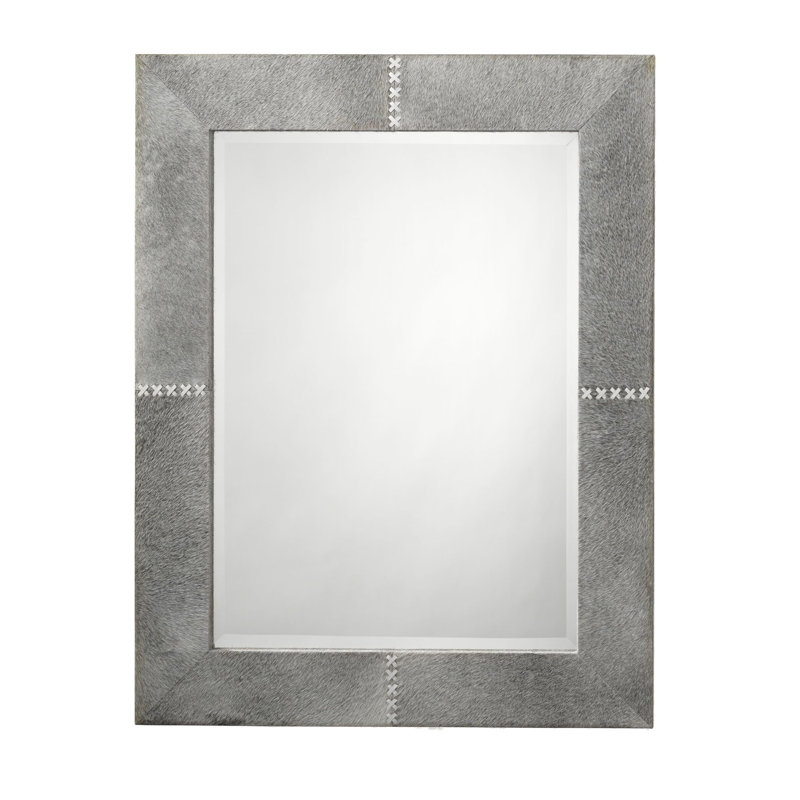 Flat Wall Mirror, Beige