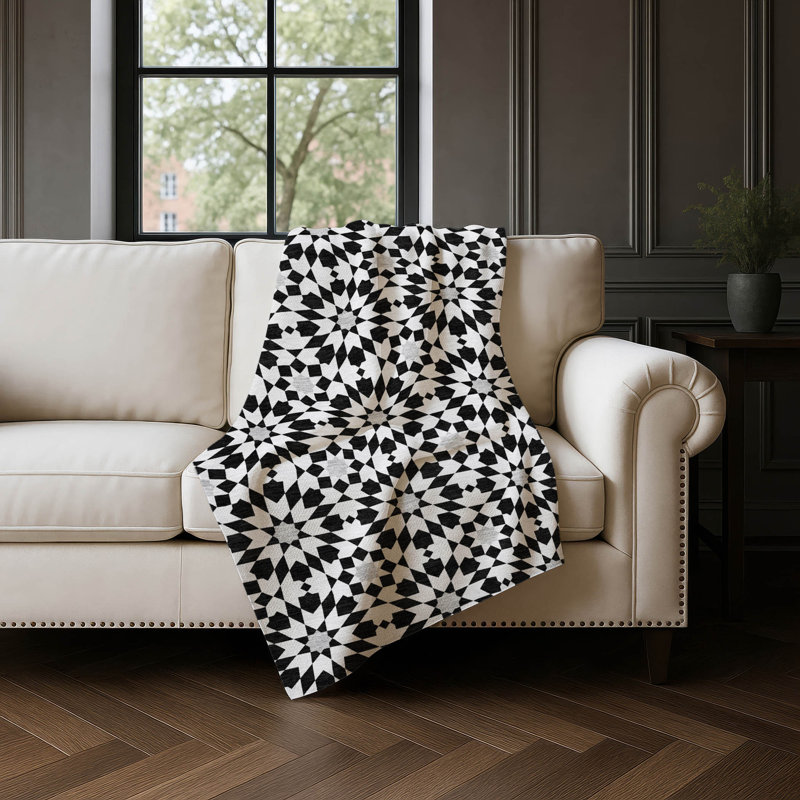 Jeté spirale Addison Sherpa ASB734, Noir