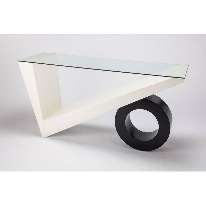60'' Glass Top Console Table
