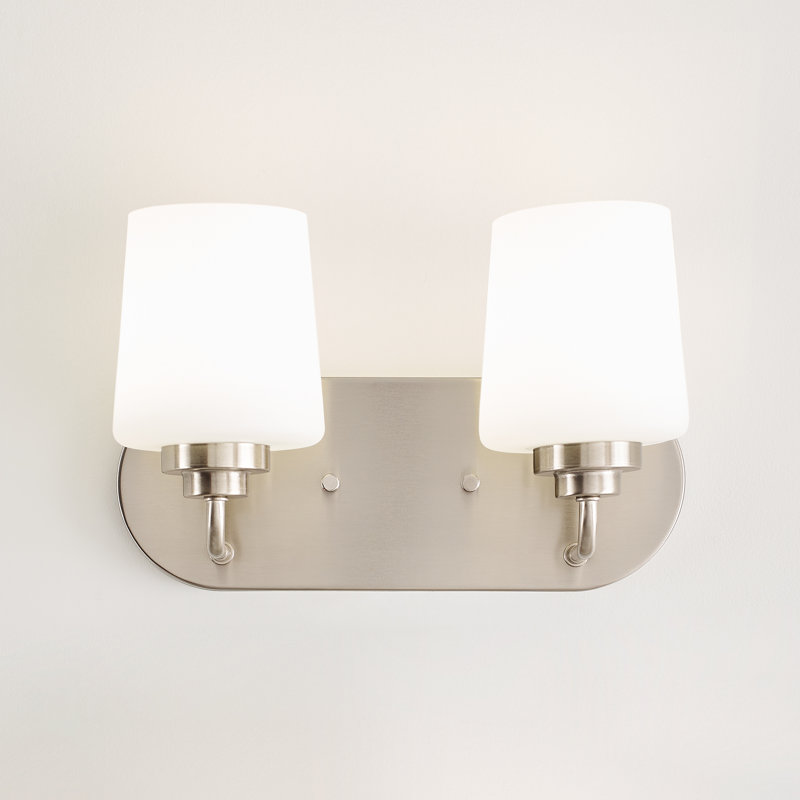 Windom 2 - Light Dimmable Vanity Light, Brushed Nickel, No