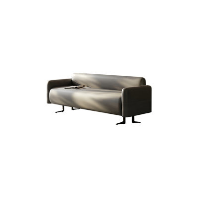 Banc de rangement en microfibre Chaynee