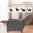Recliner Chair For Adults, 8 Massage Modes Fabric Small Recliner Home Theater Seating With Lumbar Support, Adjustable Modern Reclining Chair For Living Room