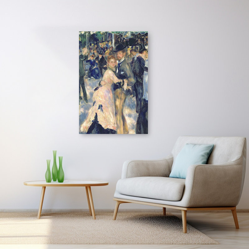 Bal au Moulin de la Galette, 1876 - Estampe d'art mural contemporain abstrait, 48" H x 32" W