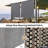 Outdoor Roller Shade  Fabric Blind Sesame 220GSM Roll Up Shade, Wand Operation Exterior Roller Shade Cloth for Patio Porch Gazebo, Spliced of Two-794831142-792954069
