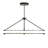 Anillo 1 - Light Brushed Blackened Steel LED Unique/Statement Pendant
