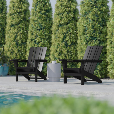 Chaises Adirondack toutes saisons de qualité commerciale Awna avec porte-gobelet pivotant Awna