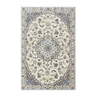Tapis traditionnel beige / bleu