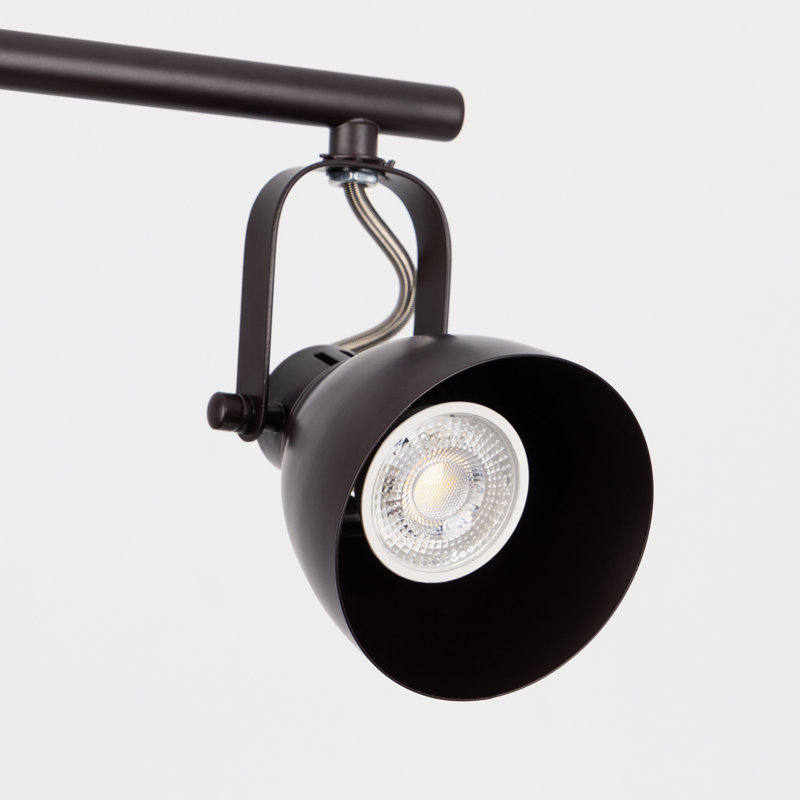 28.35'' 4 -Light Linear Track Kit Bulb Replaceable LED Ceiling Spotlight with 4 8W GU10 Bulbs 3000K