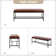 Quinlynn Faux Leather Upholstered Bench with Button-tufted Design