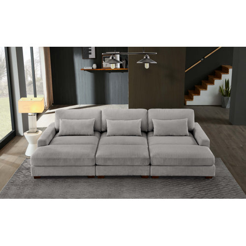 Wade Logan® Antravian 127.5'' Upholstered Sofa & Reviews | Wayfair