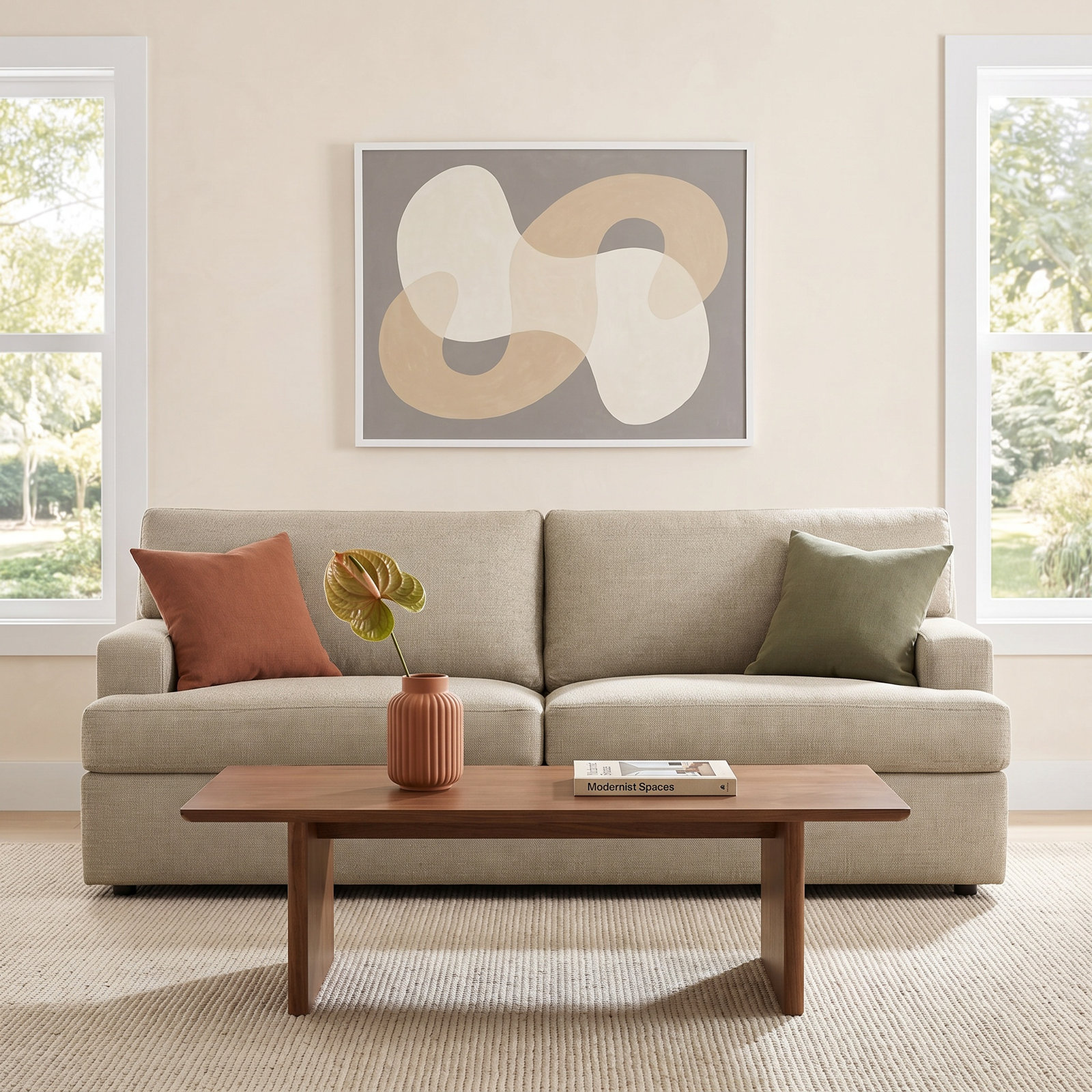 Cleo 84'' Sofa, Turbo Wheat Basketweave