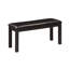 Table de salle à manger en bois rectangulaire avec banc, table de cuisine avec banc pour petit espace, table de salle à manger pour 6 personnes, noir