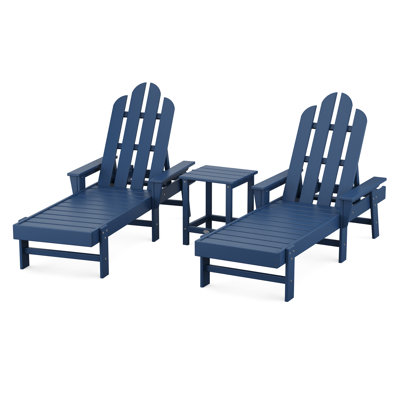 POLYWOOD Long Island Chaise 3-Piece Set