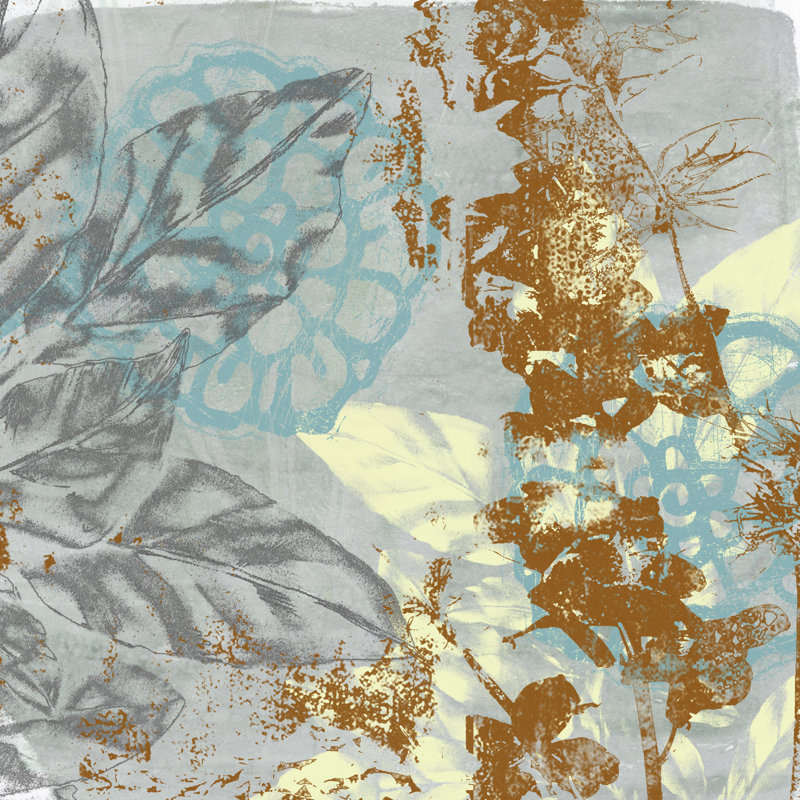 Tropical Interplay II by Jennifer Goldberger - Wrapped Canvas Print, 122cm H x 122cm W
