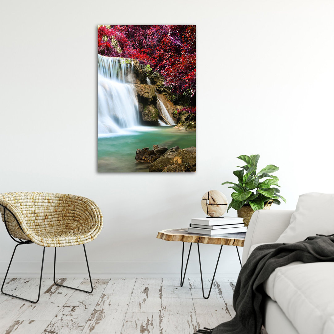 Wandbild Cascading Waterfall