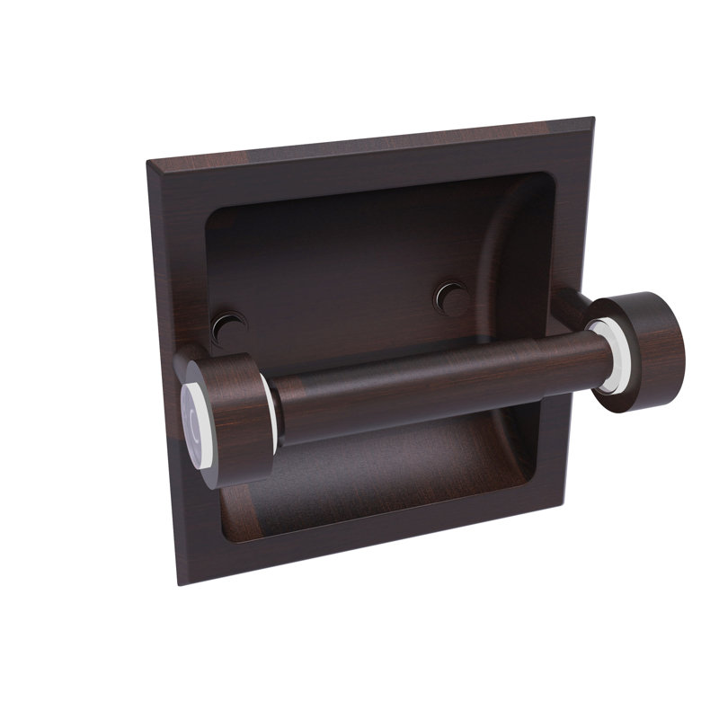 Margolis Recessed Toilet Paper Holder, Venetian Bronze