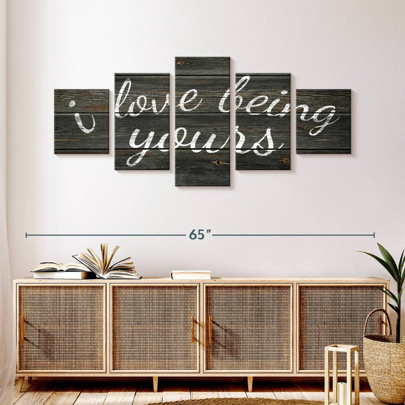 Plaque murale I Love Being Yours, H 24 po x l 55 po