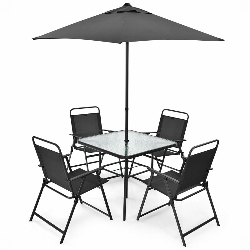 4 - Person Patio Dining Set with Square Table