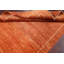 Tapis orange / beige en laine noué à la main 4 pi 6 po x 6 pi 3 po Gabbeh Kashkoli