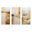 Ensemble de 3 décorations murales en métal beige et doré Minimal Expression-1926739140
