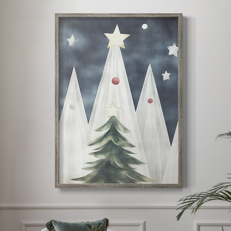 «Christmas Holiday Art DCCCLXVII», reproduction d'art encadrée - bois massif XMA171533, H 11 po x l 9 po