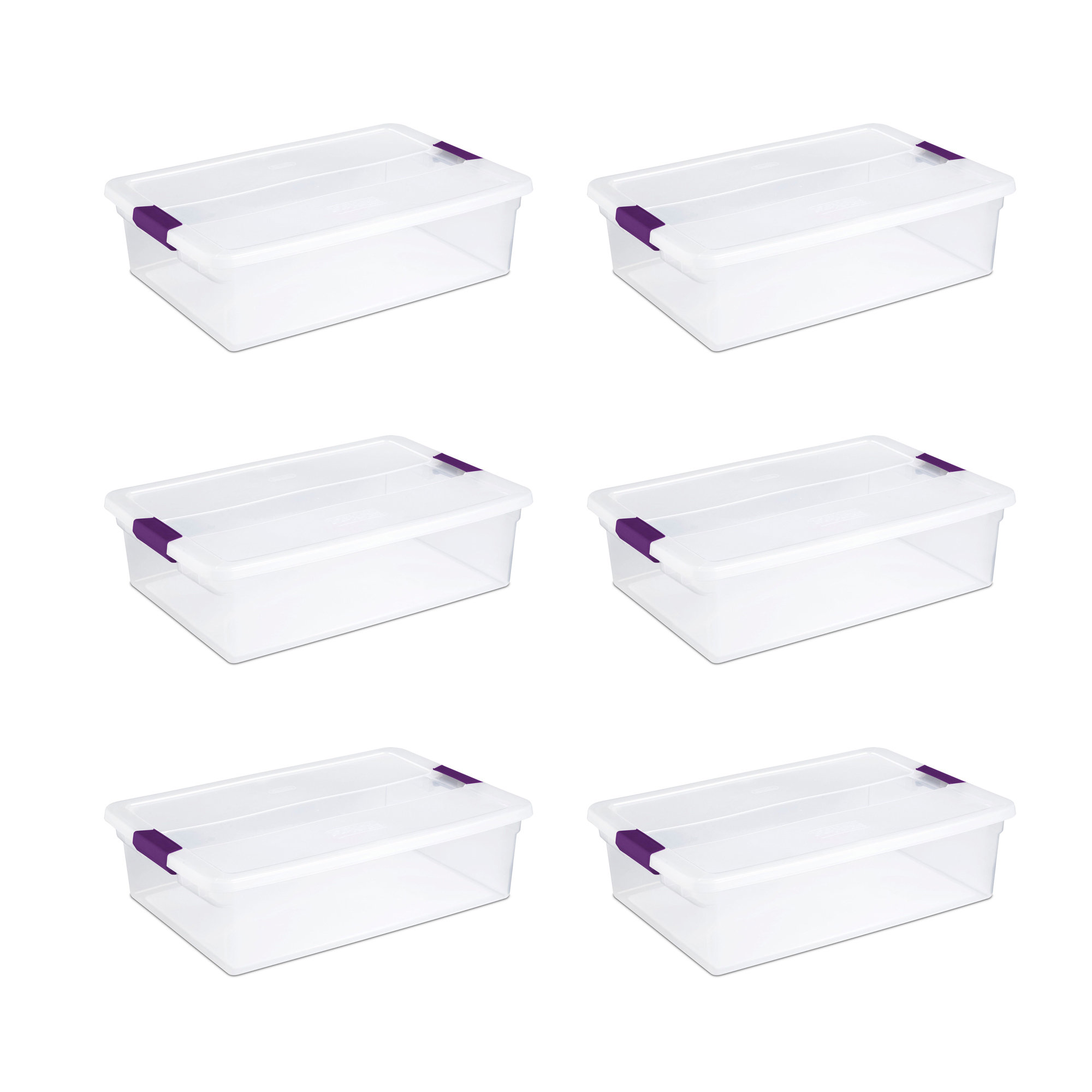 Sterilite 66 Qt. Ultra Storage Box Plastic, Set of 4 storage box organizer  box storage containers - AliExpress