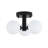 3-Light Glass Semi Flush Mount-1469233605