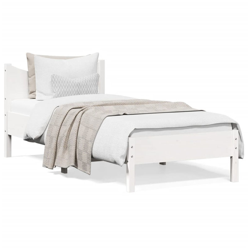 Aracelli Solid Wood Bed Frame, Small Single (2'6), Wax Brown