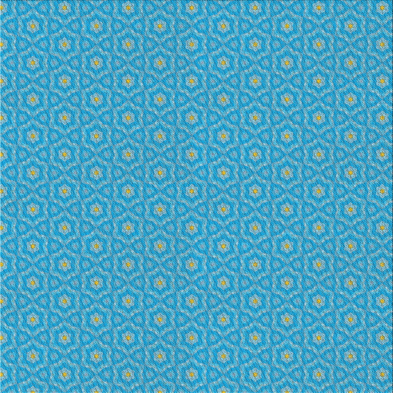 Tapis de zone bleue à motifs, Carré 3 pi