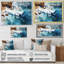 Skyblue vue aérienne des vagues côtières IV - plage, art mural-2020546328-2020546325