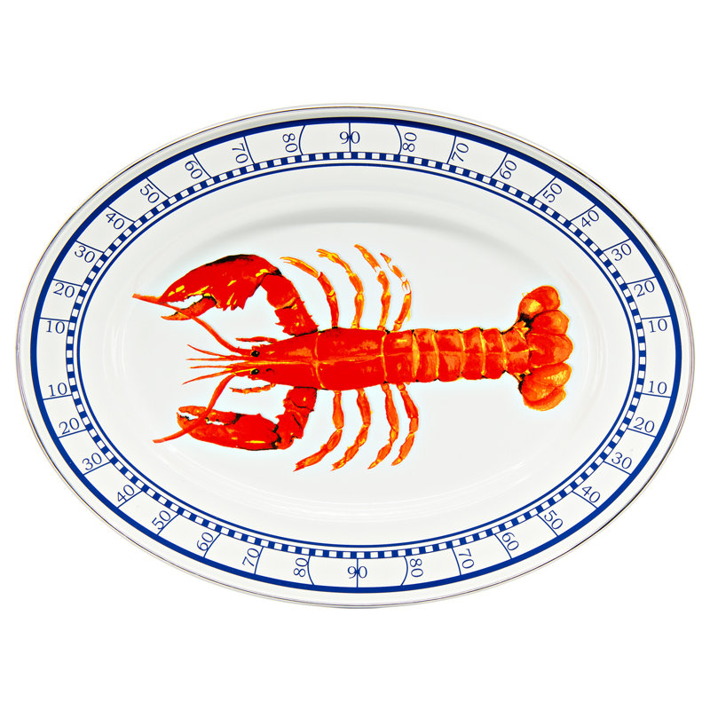 Lobster Enamelware Platter