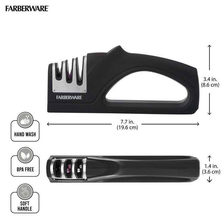 Farberware Edgekeeper 3 Stage Tabletop Kitchen Knife and Shear