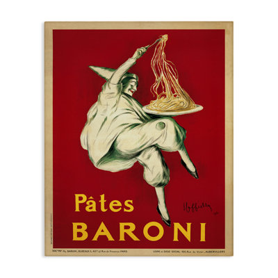 "Pates Baroni", affiche rétro sur toile par Marcello Dudovich