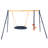 Freeport Park Powder Coated Steel Swing Set with