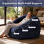Fauteuil à billes en mousse à mémoire de forme souple avec poche-464447156
