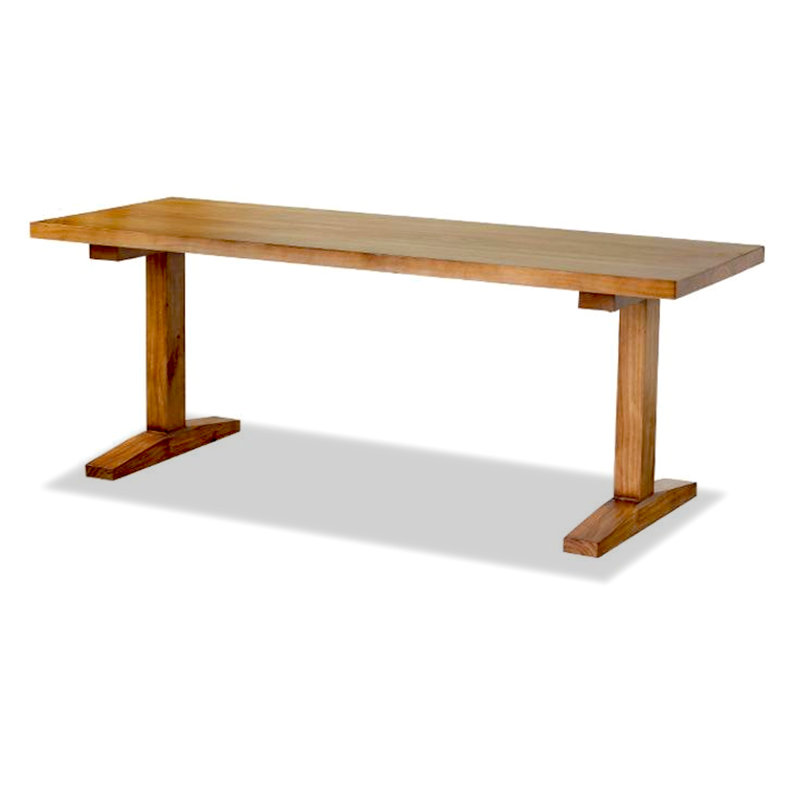 Modern Minimalist Solid Wood Desk, 29.53"H x 62.99"W x 29.53"D
