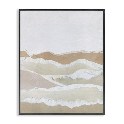 Collaged Dessert Hills Framed Giclee Art by Carol Robinson