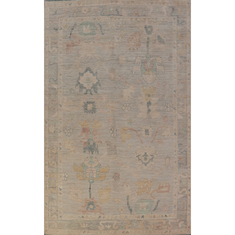 Tapis oriental floral Oushak 6 x 9