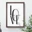 Love - Picture Frame Typography-62802514-62802517