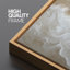 «Neutral Ocean Wave», toile encadrée - art marin côtier beige et blanc-115165342-115165340