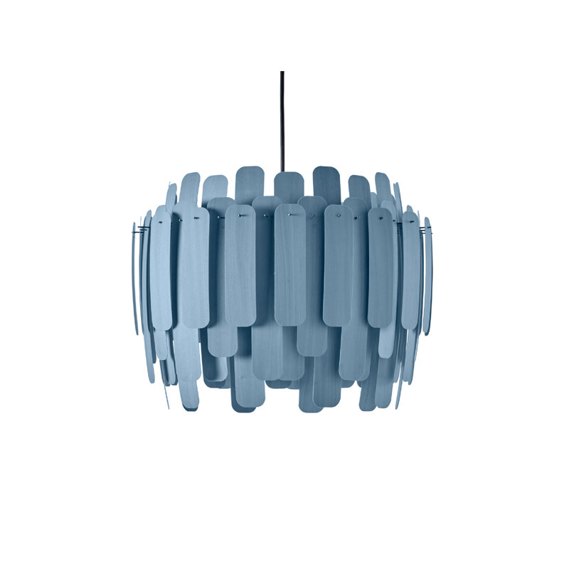 Maruja 1 - Light Pendant, E26, Matte Black, Blue